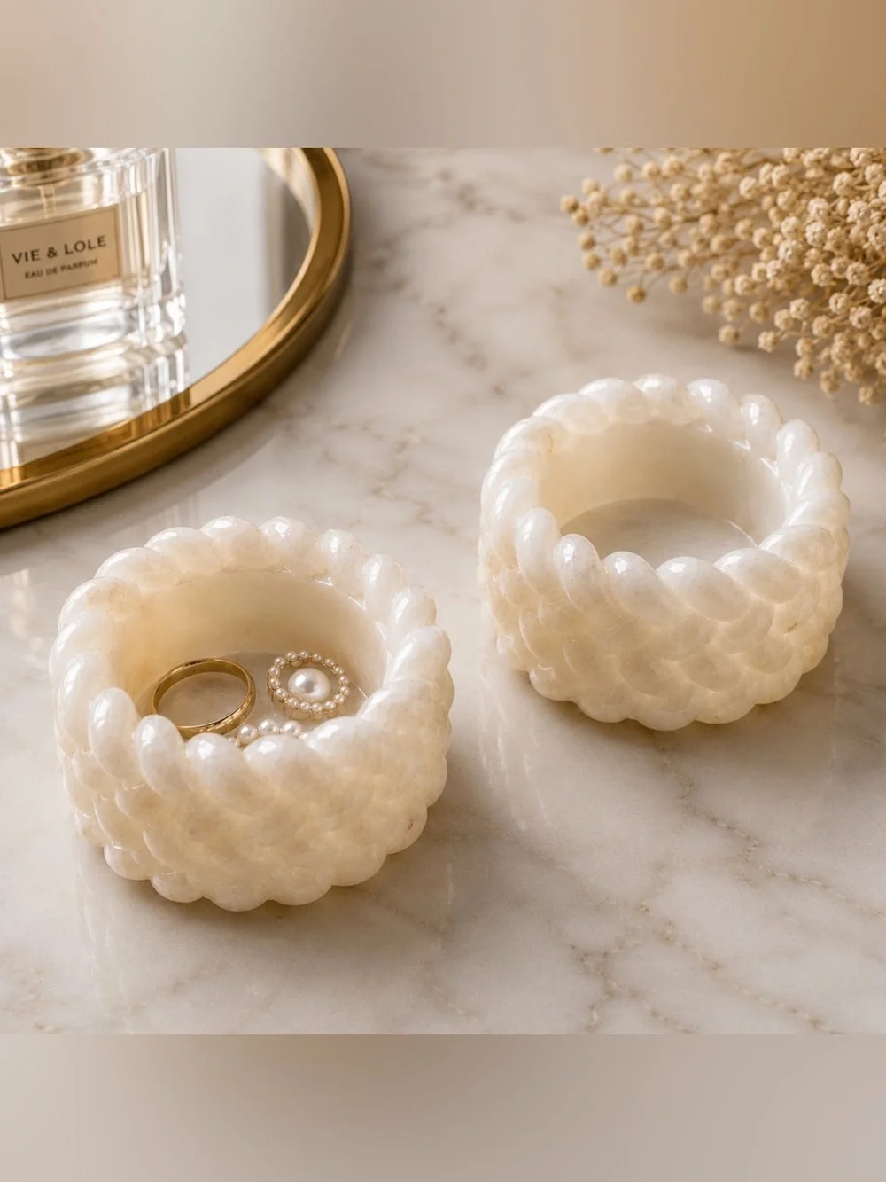 Handmade elegant cream